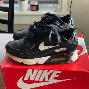 Nike Black and White Air Max Shoes